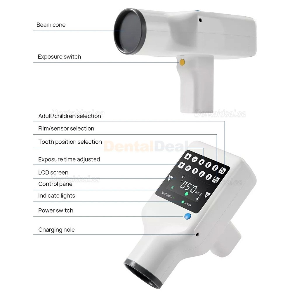 RAY-221 High Frequency Digital Handheld Dental X-ray Machine Portable Xray Imaging Unit
